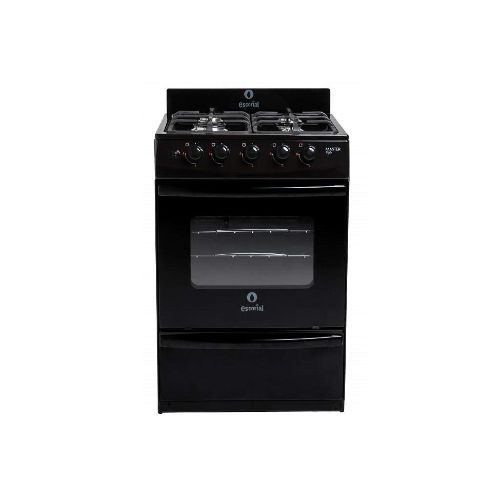 Cocina Escorial Master Style Multi Gas 4 Hornallas Negro