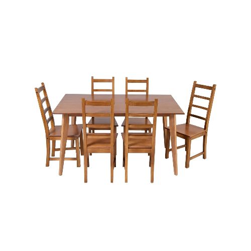 Juego comedor Oriental Muebles Mesa Braco 1.50 x 0.90 Art.281 + 6 Sillas Desarmables