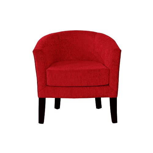 Poltrona Curvé 1 Cuerpo de Chenille Zafiro Rojo - Pardo - Ofertas en Electrodomésticos, Smart TV y Muebles