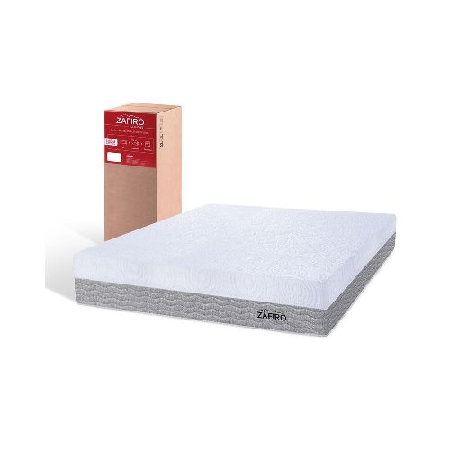 Colchón de espuma compactado Zafiro Express Visco  2 plazas 140x190 - Pardo - Ofertas en Electrodomésticos, Smart TV y Muebles