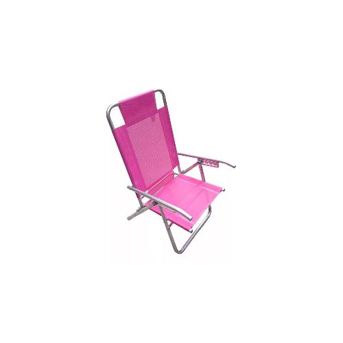 Reposera Plegable Descansar 5 Pos 20100 Acero Fucsia - Pardo - Ofertas en Electrodomésticos, Smart TV y Muebles