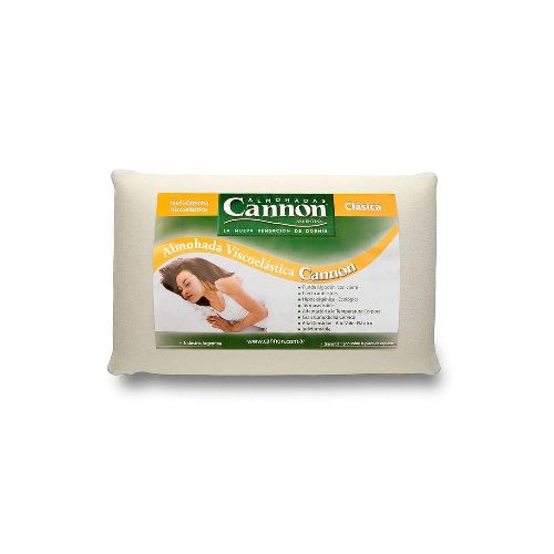 Almohada Visco Clasica Cannon 62 x 40 x 12 cm - Pardo - Ofertas en Electrodomésticos, Smart TV y Muebles