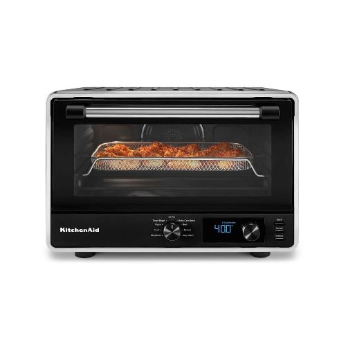 Horno Eléctrico KitchenAid RKCO128RBM con Freidora de Aire 14 Lts Negro Mate - Pardo - Ofertas en Electrodomésticos, Smart TV y Muebles