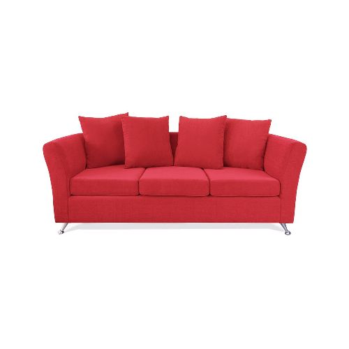 Sillón Trento X4 3 Cuerpos de Chenille Zafiro Rojo - Pardo - Ofertas en Electrodomésticos, Smart TV y Muebles