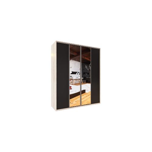 Ropero Dúo Delos DUO01 4 Puertas 1,80M Pino Gris Sombra - Pardo - Ofertas en Electrodomésticos, Smart TV y Muebles