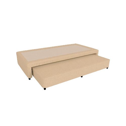 Sommier Bicama Urania matelaseado tejido tostado Mussa 1 Plaza 90 x 190 Int. Resorte - Pardo - Ofertas en Electrodomésticos, Smart TV y Muebles