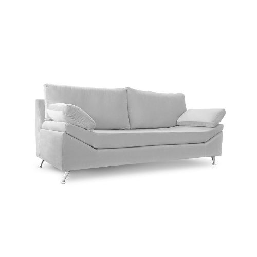 Sillón Dalí 3 Cuerpos 180 Pana antimanchas Gris Claro Full Confort - Pardo - Ofertas en Electrodomésticos, Smart TV y Muebles