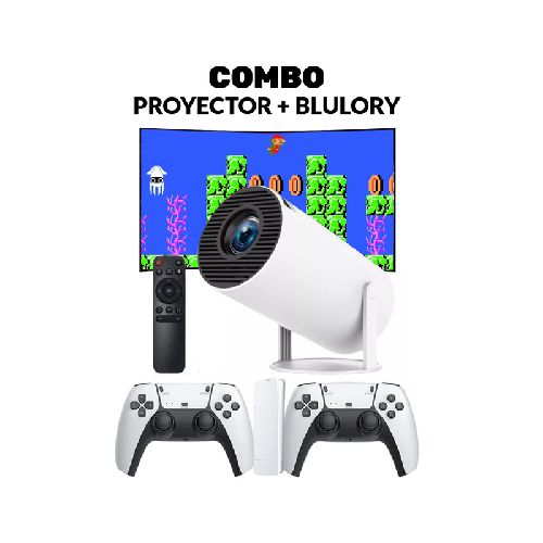 COMBO PROYECTOR LED MULTIMEDIA + BLULORY | 20.000 JUEGOS