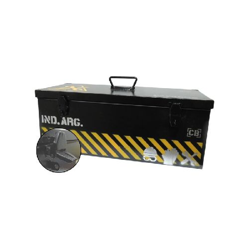 Caja Herramientas Metalica Papagno Baul (630x250x250) Negra  