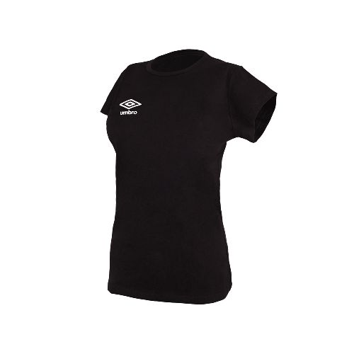 Remera Umbro Mujer Chest Manga Corta Negra en Sportotal - Sportotal