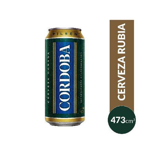 Cerveza Rubia Córdoba Lata 473 Cc  
