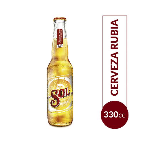 CERVEZA SOL LONG NECK 330CC  