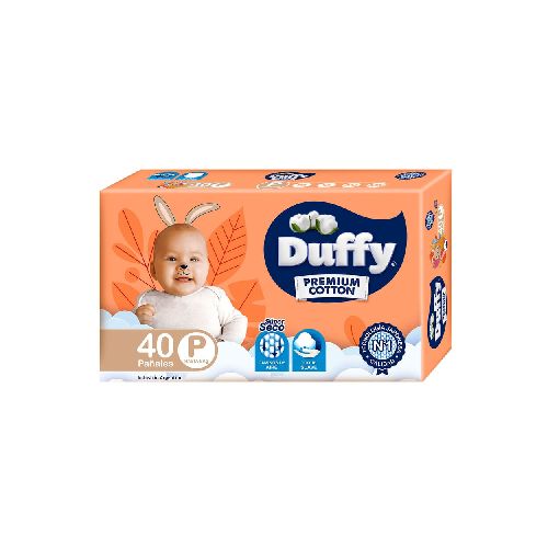 PAÑAL DUFFY PREMIUM COTTON TALLE P 40 UNI  