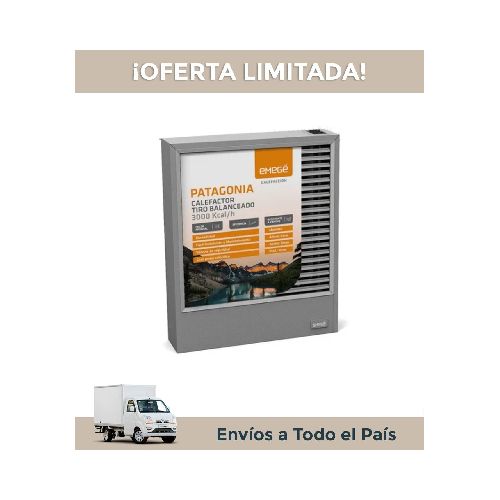 Calefactor Emege 9030 Tbu Gn Patagonia 3000 Cal.