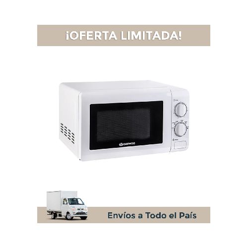 Microondas Daewoo D120m-s20 20 Lts. Manual Blanco