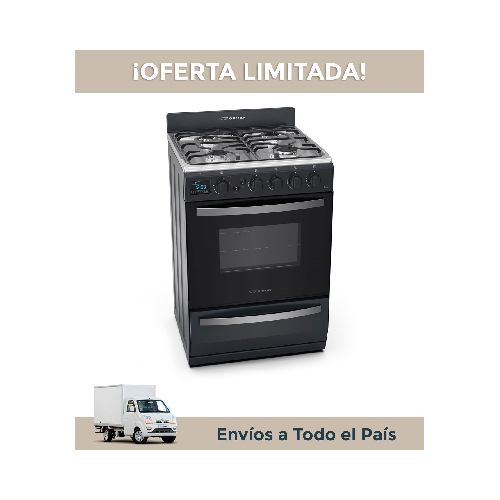 Cocina Ormay Evo Negra Mg 4h. Grill Elec.rej. Fund.