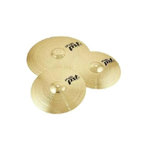 Set De Platillos Paiste PST3 Hi Hat 13 + Crash 18 Pulgadas  