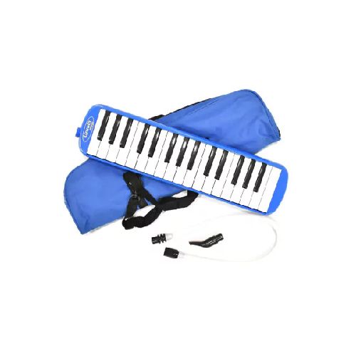 Flauta melodica Lincoln Winds ME32S-SB-BL 32 notas con funda Azul  