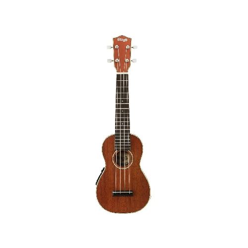 Ukelele Soprano Stagg Us80se Electroacustico Con Funda  