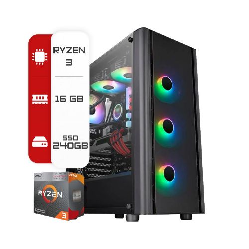 Pc Amd Ryzen 3 5300G - A520- 16Gb -Ssd 240Gb  