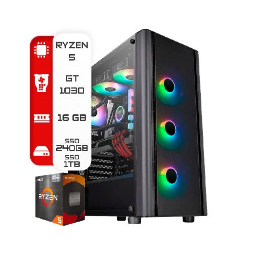 Pc Amd Ryzen 5 5600-A520-16Gb-RTX 3050-240-960  