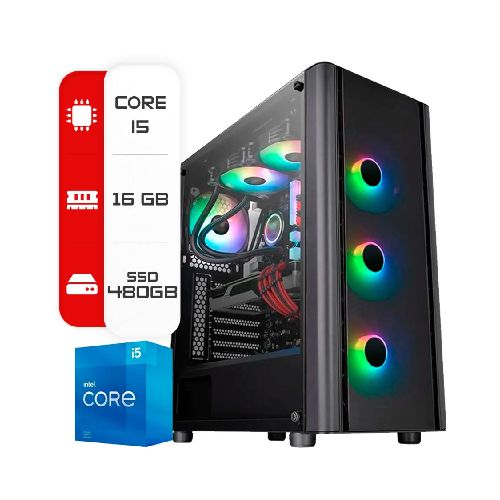 Pc Intel Core i5 12400-H610 -16Gb- 480Gb  