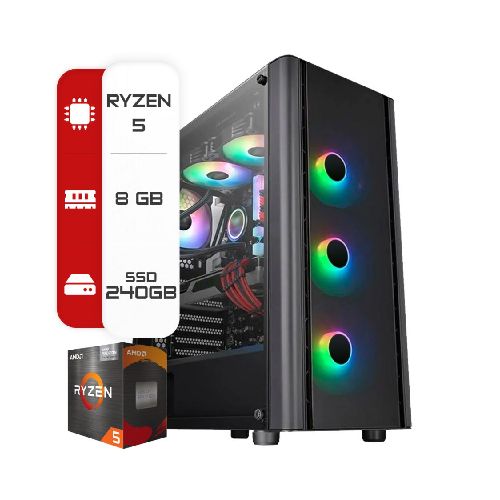 Pc Amd Ryzen 5 5600GT - A520 - 8Gb -Ssd 240Gb  