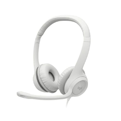 Auricular Chat Logitech H390 Usb Blanco