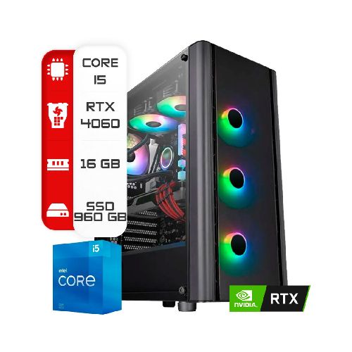 Pc Intel Core i5 10400-H510-16Gb-RTX4060-Ssd960Gb  