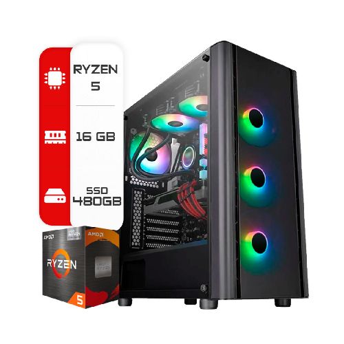 Pc Amd Ryzen 5 5600GT - A520- 16GB -Ssd 480Gb  