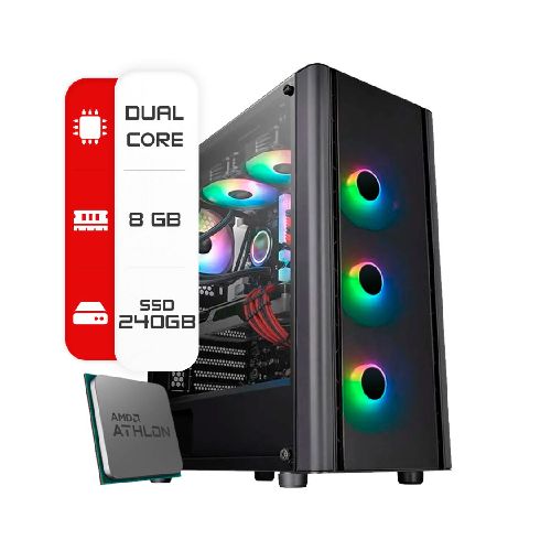 Pc Amd Athlon 3000G-A520-8GB -Ssd 240Gb  