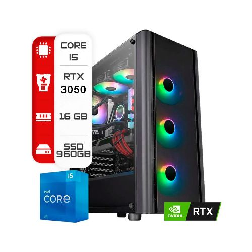 Pc Intel Core i5 10400-H510-16Gb-RTX3050-1TB  