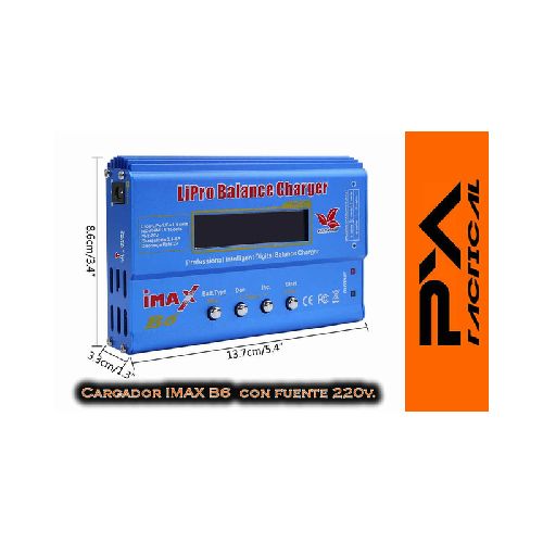 Cargador De Baterias Lipo Imax B6 Balanceador Incluye Fuente a 220v ORIGINAL!!