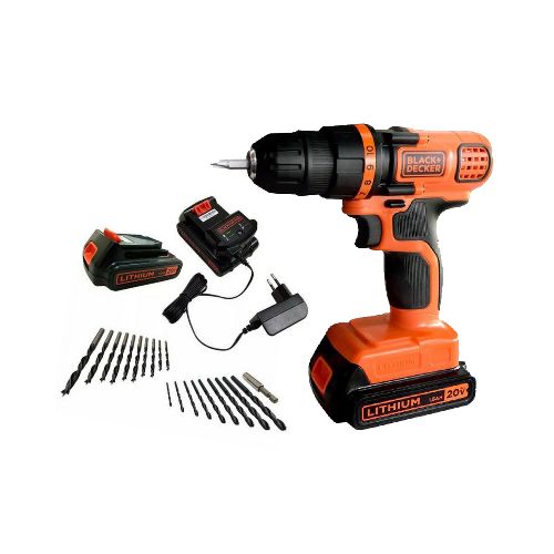 Atornillador Inalámbrico Black Decker 20v + 50 Accesorios