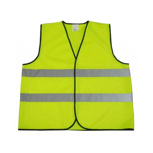 Chaleco De Seguridad Amarillo Fluo Con Bandas Reflectivas