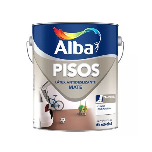 PINTURA PARA PISOS ALBA ANTIDESLIZANTE AZUL 1 Lt