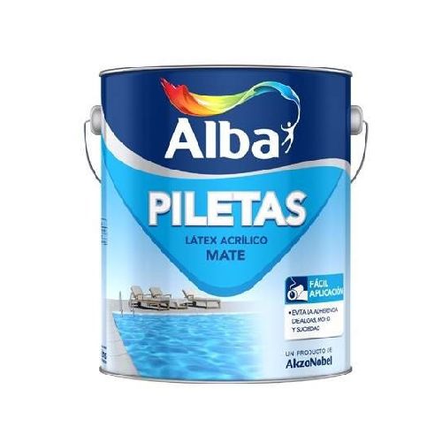 ALBA PINTURA PARA PILETAS ACRILICO CELESTE 10 Lt