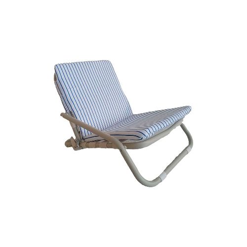 Silla Playa Acolchada Lineas Azul Outzen