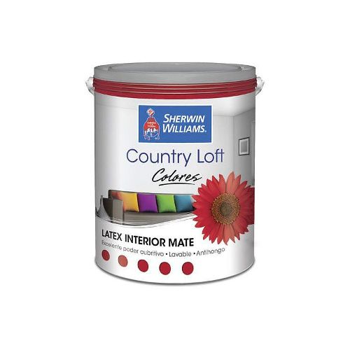 Látex Interior Color Country Loft Rojo 1 L Sherwin Williams