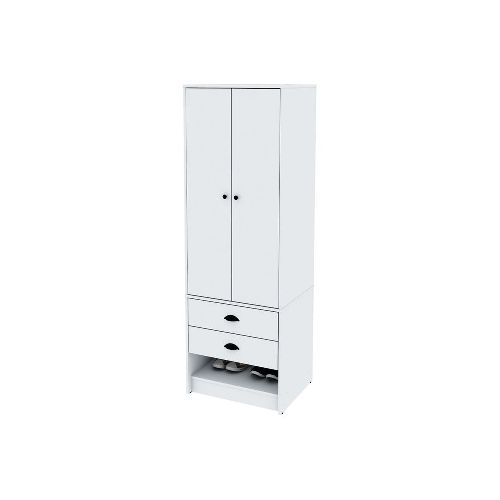 Placard 2 Puertas 2 Cajones Libe 60 X 50 X 180 Cm Blanco Centro Estant