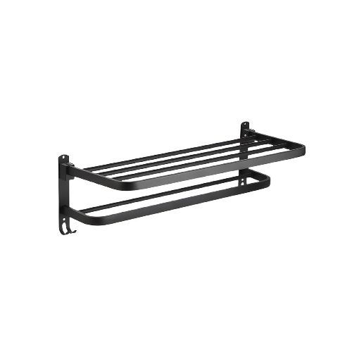 Organizador Toallero Rack 60 Cm Negro Daccord