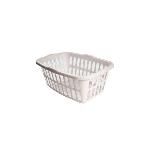 Cesto Para Ropa Calado Blanco 60x45x28 Cm Deses Plast