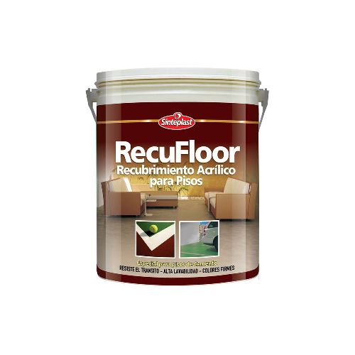 Pintura Para Piso Recufloor Rojo 4 Lts