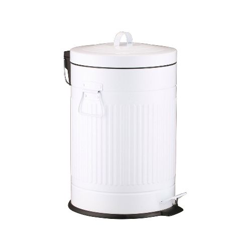 Cesto de Basura Vintage Blanco 18 L Cotidiana