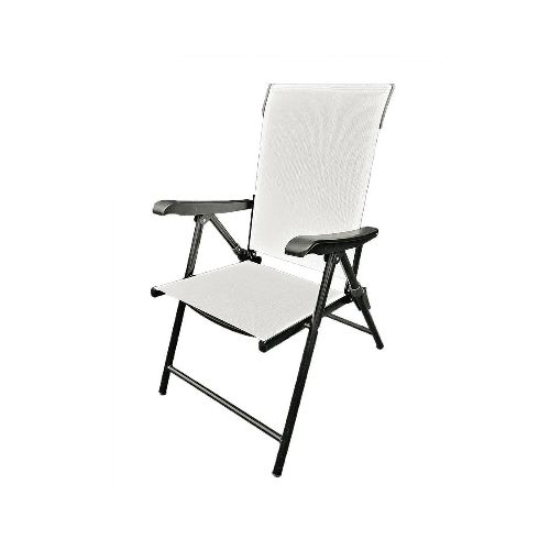 Silla Plegable Respaldo Alto Text Blanco Outzen