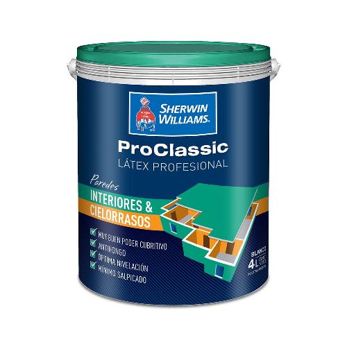 Látex Interior Y Cielorrasos Sherwin Williams 4Lts Proclassic