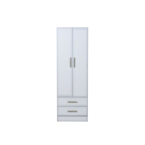 Placard 2 Puertas 60X47X182Cm Blanco Brillo Ricchezze