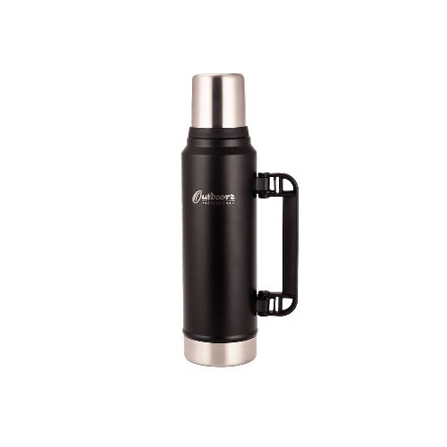 Termo Pro 1,4L Acero Inoxidable Negro Outdoors Professional