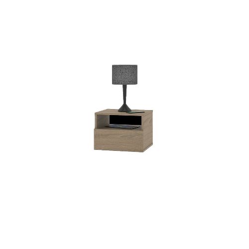 Mesa de Luz Flotante 42 X 37 X 31 Cm Roble Bard Dielfe