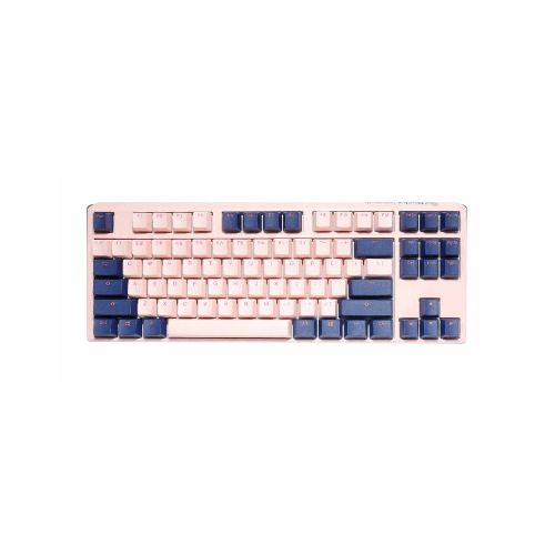 Teclado Mecanico Ducky One 3 Tkl Fuji Teclas De Color Rosa Y Azul Marino Blue Interruptor Ingles Pbt Doble Disparo Sin Costuras Estuche Superior Rosa